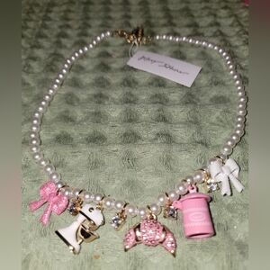NEW NWT Betsey Johnson Baby Cakes Charm Necklace And Earrings